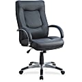 Lorell® Stonebridge Executive Ergonomic Bonded Leather High-Back Chair, Black