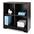 Realspace® Magellan 34"H 4-Cube Storage Bookcase, Espresso