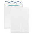 Quality Park® Grip-Seal® Catalog Envelopes, 9" x 12", Security Tinted, Self-Adhesive, White, Box Of 100