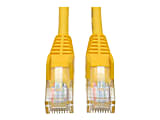 Eaton Tripp Lite Series Cat5e 350 MHz Snagless Molded (UTP) Ethernet Cable (RJ45 M/M), PoE - Yellow, 25 ft. (7.62 m) - Patch cable - RJ-45 (M) to RJ-45 (M) - 25 ft - UTP - CAT 5e - molded, snagless, stranded - yellow