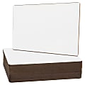 Flipside Nipped Corners Plain Unframed Non-Magnetic Dry-Erase Whiteboards, 9" x 12", White, Pack Of 24