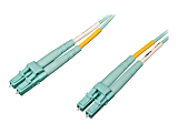 Tripp Lite 10Gb/100Gb Duplex Multimode LC/LC OM4 Aqua Fiber Patch Cable 20M - Fiber Optic for Network Device - 12.50 GB/s - Patch Cable - 65.62 ft - 2 x LC Male Network - 2 x LC Male Network - 50/125 µm - Aqua