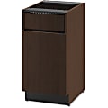 HON Modular Single Waste Management Cabinet - 18" x 24" x 36" for Box - 1 x Hinged Door(s) - Hinged Door, Scratch Resistant, Spill Resistant, Stain Resistant, Durable, Glide, Ball-bearing Suspension - Mahogany - Laminate - Metal, Wood - Recycled