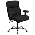 Flash Furniture HERCULES Fabric Mid-Back Task Chair, Black/Chrome