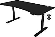 Arozzi Arena Electric 63"W Adjustable Height Standing Desk, Black 1 thumbnail image