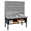 Safco® E-Z Sort® Mailroom Furniture, Sorting Table, 28"H x 60"W x 30"D, Black