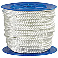 Partners Brand Twisted Nylon Rope, 1,480 Lb, 1/4" x 600', White