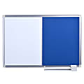 MasterVision® Magnetic Gold Ultra™ NewGen Combo Board, 36" x 24", Blue, Aluminum Frame