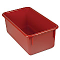 Romanoff Stowaway® Tray Without Lid, Medium Size, Red, Pack Of 5