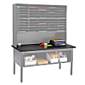 Safco® E-Z Sort® Mailroom Furniture, Table Top, 1"H x 60"W x 30"D, Black