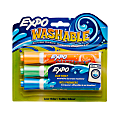 EXPO® Washable Dry-Erase Markers, Assorted, Bullet Point, Pack Of 3