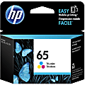 HP 65 Tri-Color Ink Cartridge, N9K01AN