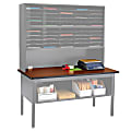 Safco® E-Z Sort® Mailroom Furniture, Table Top, 1"H x 60"W x 30"D, Cherry 1 thumbnail image