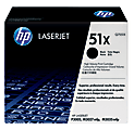HP 51X High-Yield Black Toner Cartridge, Q7551X