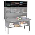 Safco® E-Z Sort® Mailroom Furniture, Sorter Module, 14 1/4"H x 57 1/2"W x 13"D, Black 1 thumbnail image