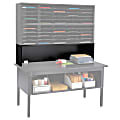 Safco® E-Z Sort® Mailroom Furniture, Riser, 14"H x 57 1/2"W x 13"D, Black