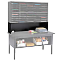 Safco® E-Z Sort® Mailroom Furniture, Riser, 14"H x 57 1/2"W x 13"D, Black 1 thumbnail image