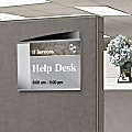 Deflecto® Interior Image Sign Holder, 9 7/16"H x 10 3/8"W x 3 7/16"D, Black/Silver