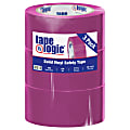 BOX Packaging Solid Vinyl Safety Tape, 3" Core, 2" x 36 Yd., Purple, Case Of 3