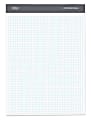 Office Depot® Brand Professional Quad Pad, 8 1/2" x 11 3/4", Dual-Sized Quadrille Ruled (4" x 4", 5" x 5"), 100 Sheets, White 1 thumbnail image