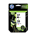 HP 27/28 Black And Tri-Color Ink Cartridges, Pack Of 2, C9323FN 1 thumbnail image