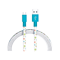 Ativa® Micro Cable, 6', Christmas Lollipop, 42702