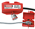 Plug Lockouts, 110V, Red