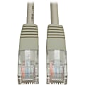 Eaton Tripp Lite Series Cat5e 350 MHz Molded (UTP) Ethernet Cable (RJ45 M/M), PoE - Gray, 6 ft. (1.83 m) - Patch cable - RJ-45 (M) to RJ-45 (M) - 6 ft - UTP - CAT 5e - molded, stranded - gray