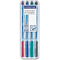 Lumocolor Correctable Marker Pens - Fine Marker Point - 0.6 mm Marker Point Size - Refillable - Assorted - Polypropylene Barrel - 4 / Set 1 thumbnail image