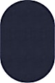 Flagship Carpets Americolors Area Rug, Oval, 7'-1/2' x 12', Navy