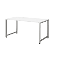 Bush Business Furniture 400 60"W Table Computer Desk, White, Standard Delivery