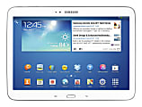 Samsung Galaxy Tab® 3 Tablet, 10.1" Screen, 16GB Memory, 16GB Storage, Android 4.2 Jelly Bean, White 1 thumbnail image