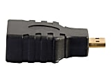 C2G HDMI Micro to HDMI Adapter - Female to Male - 1 x HDMI Female Digital Audio/Video - 1 x HDMI (Micro Type D) Male Digital Audio/Video - Black