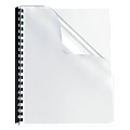 Fellowes® Clear Presentation Binding Covers, 8 3/4" x 11 1/4", PVC 8mil, Pack Of 100
