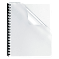 Fellowes® Clear Presentation Binding Covers with Round Corners, Oversized 8 3/4" x 11 1/4", PVC 8mil, Pack Of 100 1 thumbnail image
