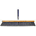Genuine Joe Floor Sweep - 24" Handle Width x 60" Handle Length - Metal Handle - Gray - 1 Each 1 thumbnail image