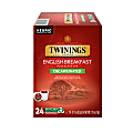 Twinings® of London English Breakfast Tea Single-Serve K-Cup®Pods, Decaffeinated, 0.11 Oz, Box Of 24