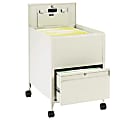 Safco Rollaway Legal File - 4 Casters - Steel - 20" Width x 25.5" Depth x 27.8" Height - Putty