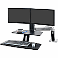 Ergotron WorkFit-A Dual Monitor Stand, Black 1 thumbnail image