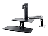 Ergotron® Desktop Display Stand - 24" Screen Support - 20 lb Load Capacity - 24" Screen Support - 20 lb Load Capacity - Black, Polished Aluminum