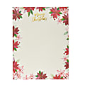 Gartner™ Studios Holiday Stationery, 8 1/2" x 11", Poinsettia Merry Christmas, Pack Of 40 1 thumbnail image