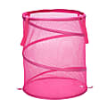 Honey-Can-Do Breathable Mesh Pop-Up Hamper, 23 5/8", Pink 1 thumbnail image