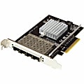 StarTech.com Quad Port SFP+ Server PCIe Network Card 1 thumbnail image