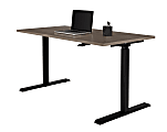 Realspace® Magellan 60"W Pneumatic Height-Adjustable Standing Desk, Gray