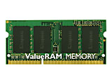 Kingston ValueRAM - DDR3 - module - 8 GB - SO-DIMM 204-pin - 1600 MHz / PC3-12800 - CL11 - 1.5 V - unbuffered - non-ECC