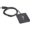 SIIG USB 2.0 Smart Card Reader - Cable - USB 2.0 - Black