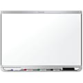 Quartet® Prestige™ 2 DuraMax® Porcelain Magnetic Dry-Erase Whiteboard, 48" x 72", Aluminum Frame With Silver Finish