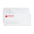 Custom #10, 1-Color, Peel & Seal, Single Window  Business Envelopes, 4-1/8" x 9-1/2", White Wove, Box Of 500 1 thumbnail image