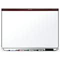 Quartet® Prestige™ 2 DuraMax® Porcelain Magnetic Dry-Erase Whiteboard, 96" x 48", Wood Frame With Mahogany Finish 1 thumbnail image