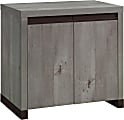 Sauder® 2-Door 32"W Storage Cabinet And Base For Library Hutch, Mystic Oak